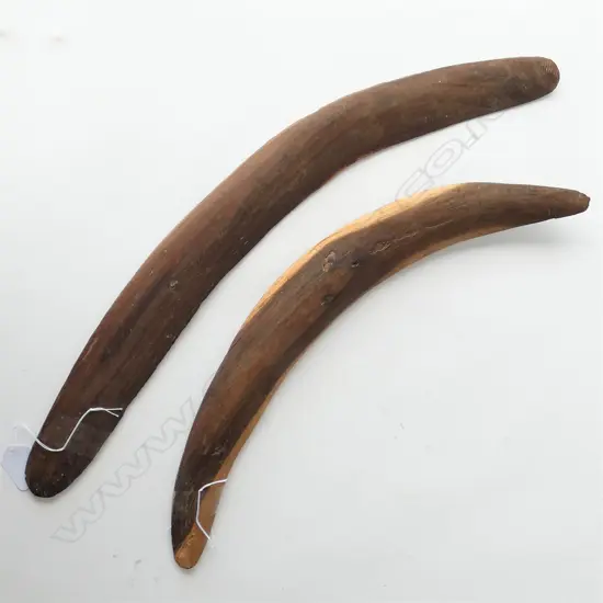 Two Aboriginal old boomerangs,